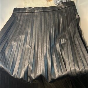 J. Crew Metallic Pleated Mini Skirt - Silver